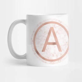 Rose Gold Marble Alpha Mug